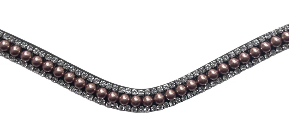 Dernire Chance Frontal Montar perles rose gold – Cheval – Noir