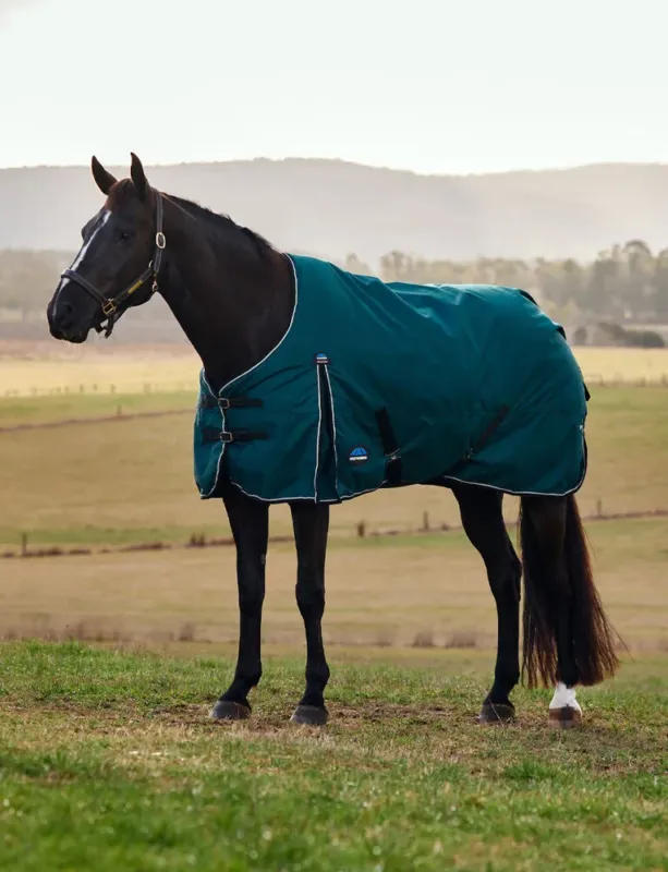 Couverture Weatherbeeta ComFiTec Classic Turnout 50g - 105 cm - Vert fort / noir Offre Exclusive