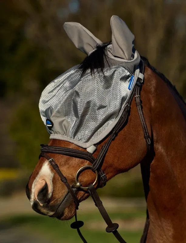 Meilleur Choix Masque anti-mouches Weatherbeeta ComFiTec Hexi Shield Ride - S - Argent