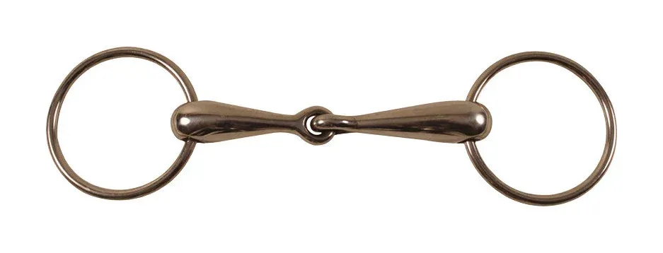 Mors Anneaux Plein en Inox Umbria Equitazione - 145 mm Satisfait Ou Rembours