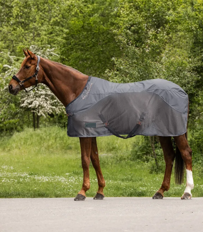 Dernier Modle Couverture de pluie anti-mouche Waldhausen Comfort - 155 cm - Gris