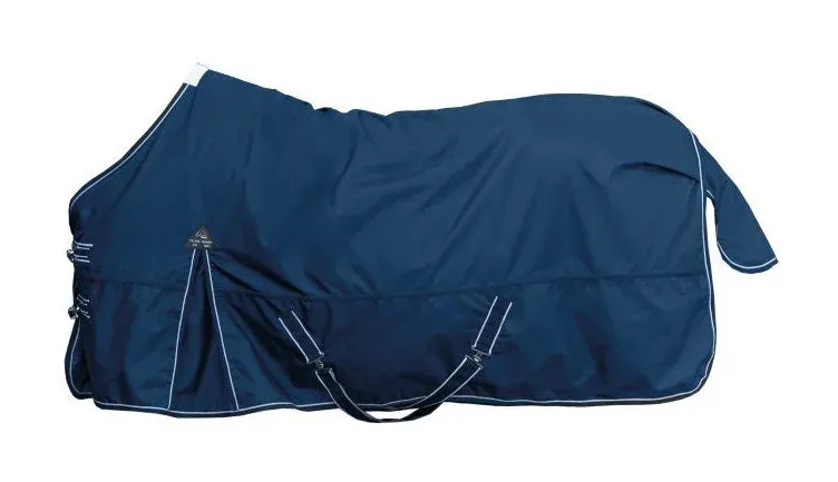 Couverture de pr Premium HKM 1680D doublure polaire - 115 cm - Bleu fonc Promotion