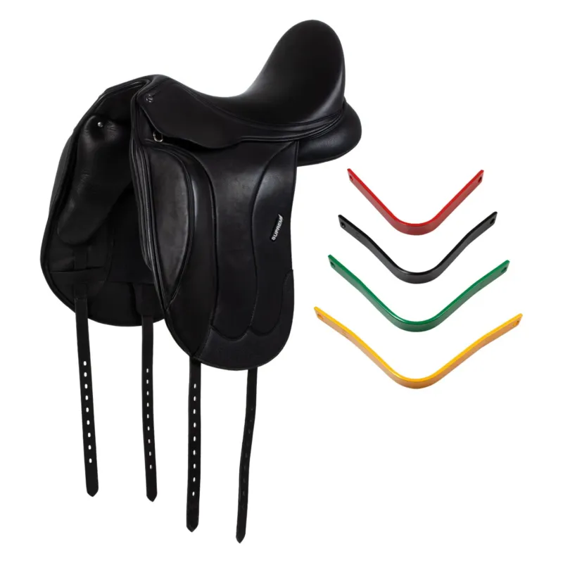 Selle de dressage Supreme New Orleans 4 arcade incluses – 17&Prime; – Noir Nouvelle Collection