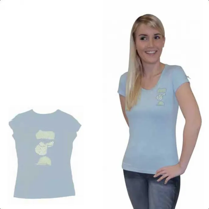Expdi Aujourdhui Tee-shirt couverture Dame – After Riding – bleu ciel – L