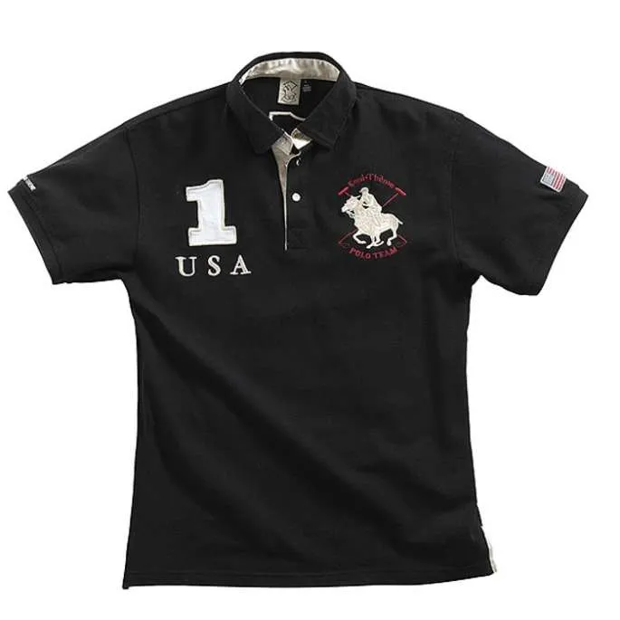 Prix Bas Polo World USA Homme - Equithme - noir - L