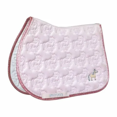 Rduction Tapis de Selle Licorne Paillet - Mixte - Kentucky - Rose - Mixte - Poney
