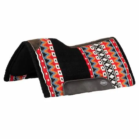 Usine Directe Tapis de selle western en laine avec fond en feutre rouge / noir – Pool&rsquo;s – Hau