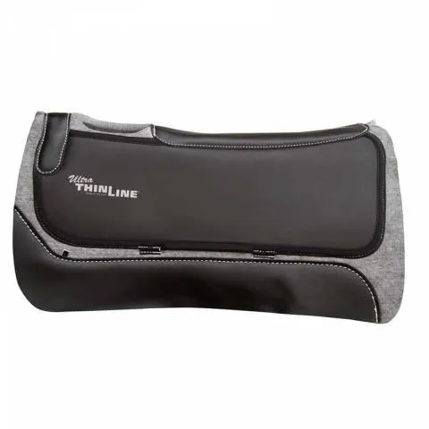 Marque Tapis de selle Western Premium Pro-Tech en feutre ThinLine – Gris – Grandes dimensions