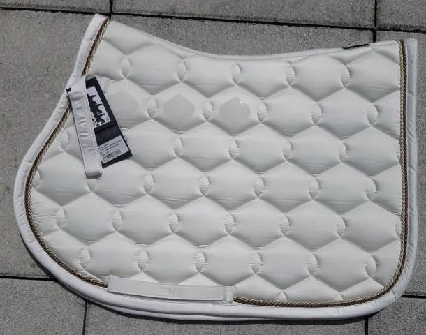 Paiement Scuris Tapis de selle anatomique Glossy Wave - Eskadron - Antidrapant - Crme - Mixte