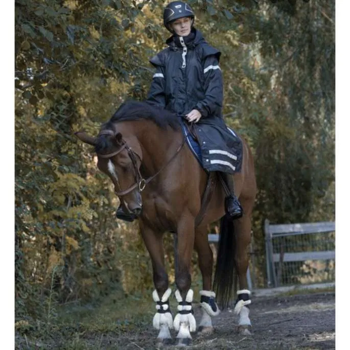 Impermable RiderCoat - Equithme - noir - adulte - XXL Prix Bas