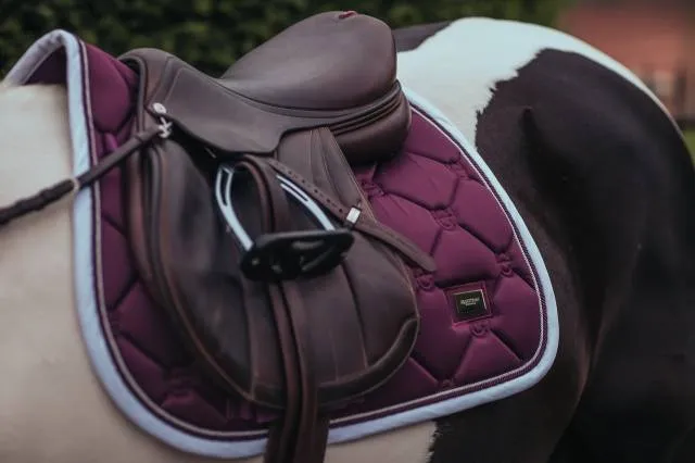 Dernire Chance Tapis de selle Purple White Edge - Equestrian Stockholm - Prune - Mixte - Poney