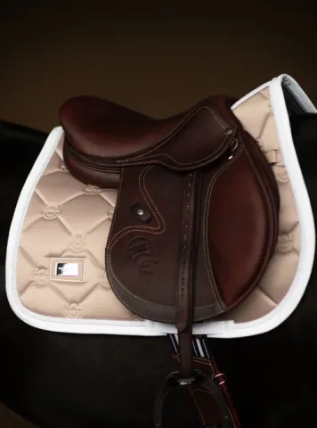 Soldes Tapis de selle SAND mixte - EQUESTRIAN STOCKHOLM - Crme - Full