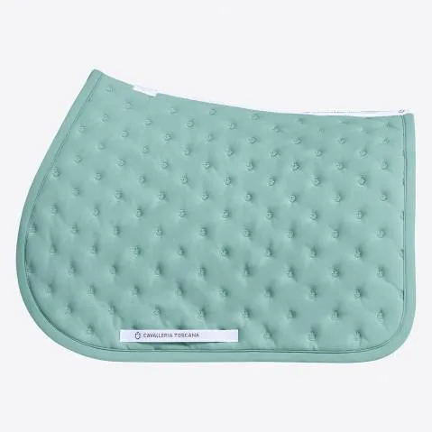 Meilleur Choix Tapis de selle brod vert menthe – Cavalleria toscana – respirabilit optimale – Menthe – CSO – Cheval