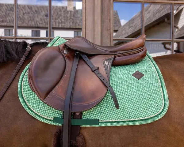Tapis de Selle Velvet printing - Kentucky - Velours lgant - Vert - Mixte - Cheval Expdi Aujourdhui