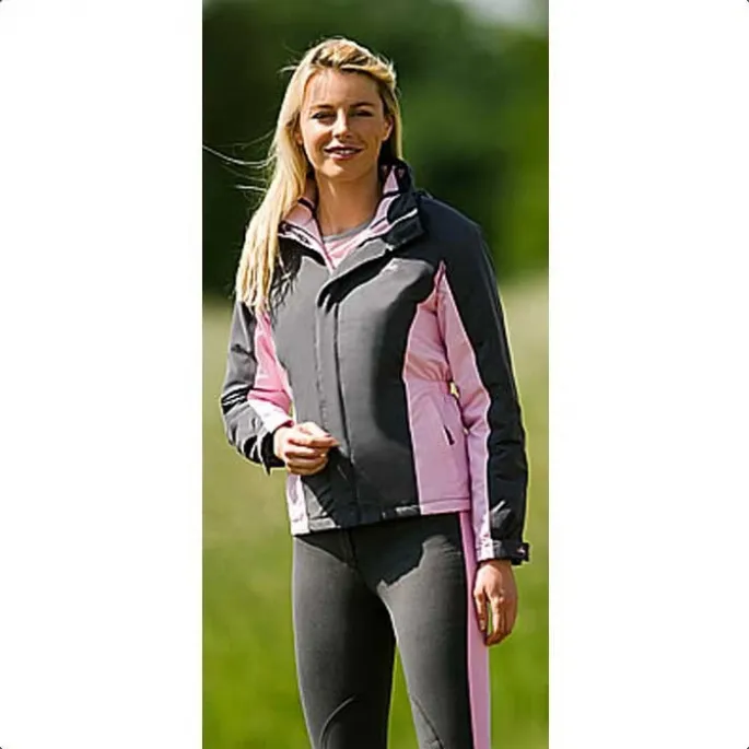 Veste Kristina 3 en 1 Dame - Equithme - gris/rose - S Livraison Express