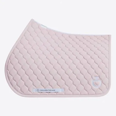 Authentique Tapis de selle Circular Quilted Rose Poudr – Cavalleria Toscana – Rose pale – Mixte – Cheval