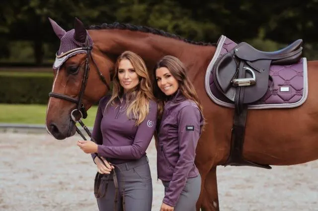 Tapis de selle Orchid Bloom - Equestrian Stockholm - Violet - Dressage - Cheval Solde