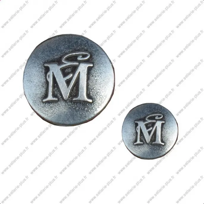 Bouton argent Equit&rsquo;M pour veste de concours – petit modle Paiement Scuris