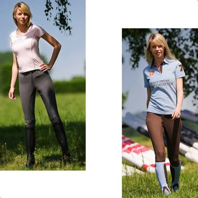 Livraison Gratuite Culotte Clo fond de peau dame - Equithme - blanc - 42