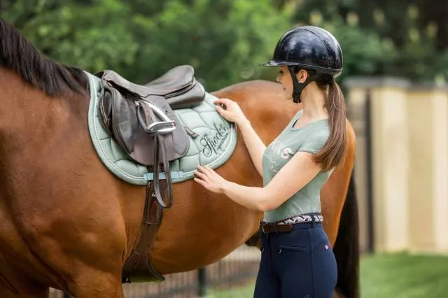 Tapis de selle Catalina - Spooks - Dusty Blue - Goutte - Cheval Marque