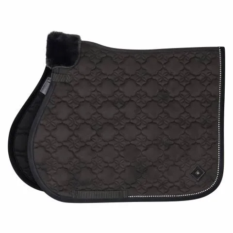Jusqu puisement Des Stocks Tapis de selle Simone GP - Imperial Riding - Fourrure dtachable - Noir - Mixte - Cheval