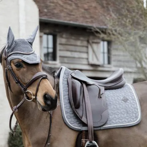 Tapis de selle Velvet Basic GRIS - Kentucky - Gris - Mixte - Cheval Rduction