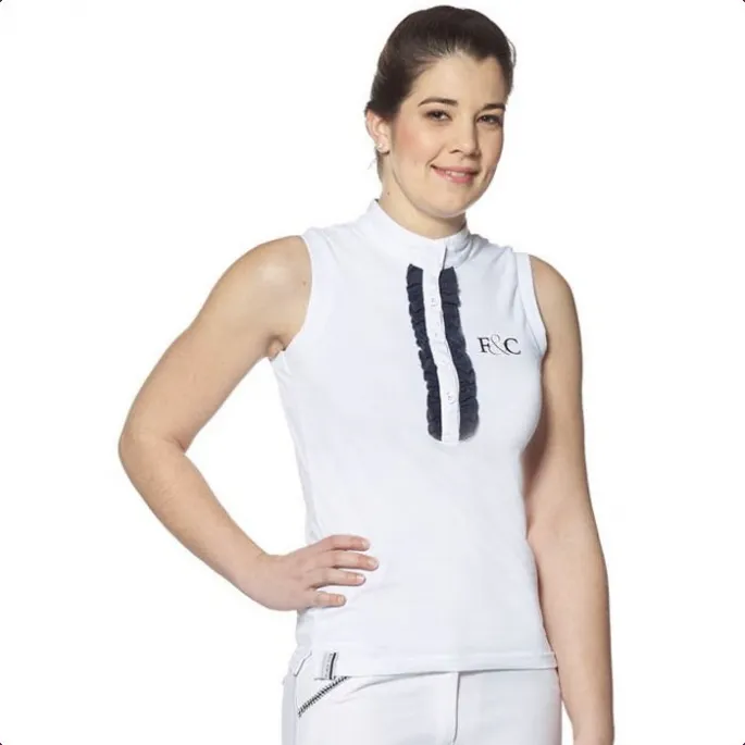 Promotion Saisonnire Polo Cacimba dame SM - Flags&Cup - blanc - femme - XL