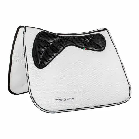 Promotion Tapis de dressage Gel Tissu Spacer 3D Acavallo - Blanc - Dressage