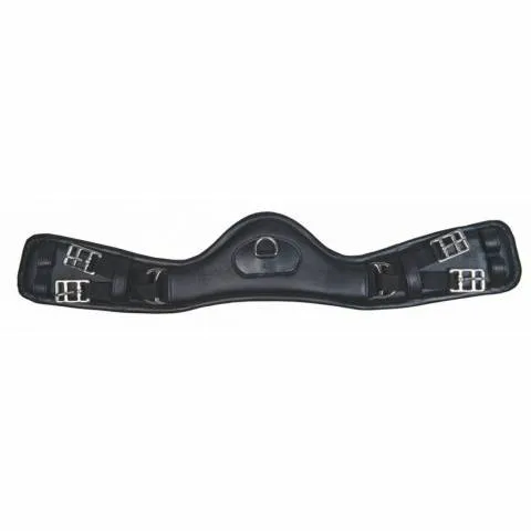 Sangle en cuir Dressage Anatomique lastique HKM - Noir - 50 cm Meilleure Vente