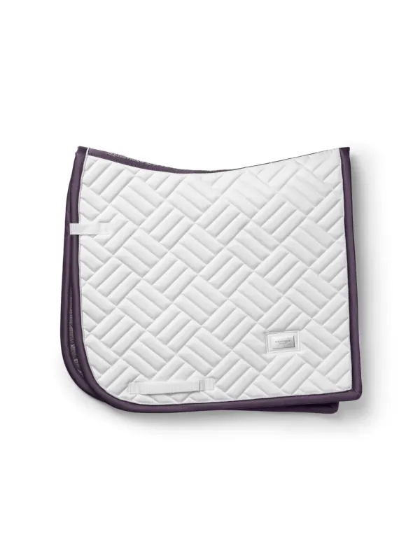 Mantilla Modern White Dark Violet Equestrian Stockholm (Doma) - Full Solde