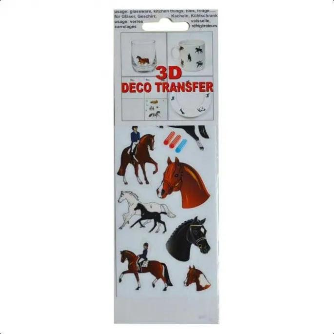Transferts chevaux motif dressage Bon Plan