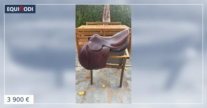 Nouvel Arrivage Selle Herms 17 pouces XAL cuir chocolat