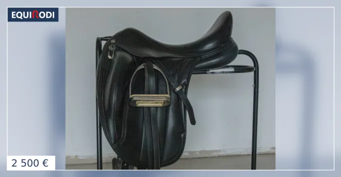 Bon March Selle de dressage Equipe carbon Victoria, taille 17,5