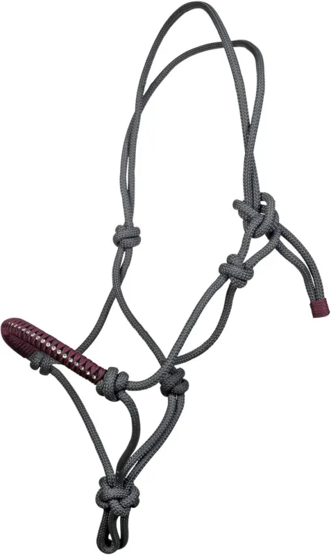 Cabezada de nudos -Deko- HKM - Gris / Full Vente Directe