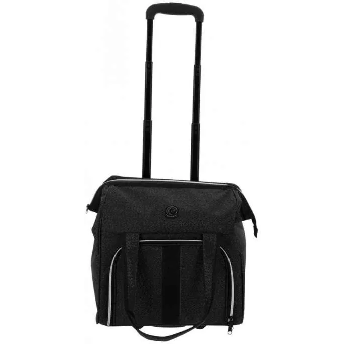 Sac de pansage roulettes - Equithme - noir Jusqu puisement Des Stocks