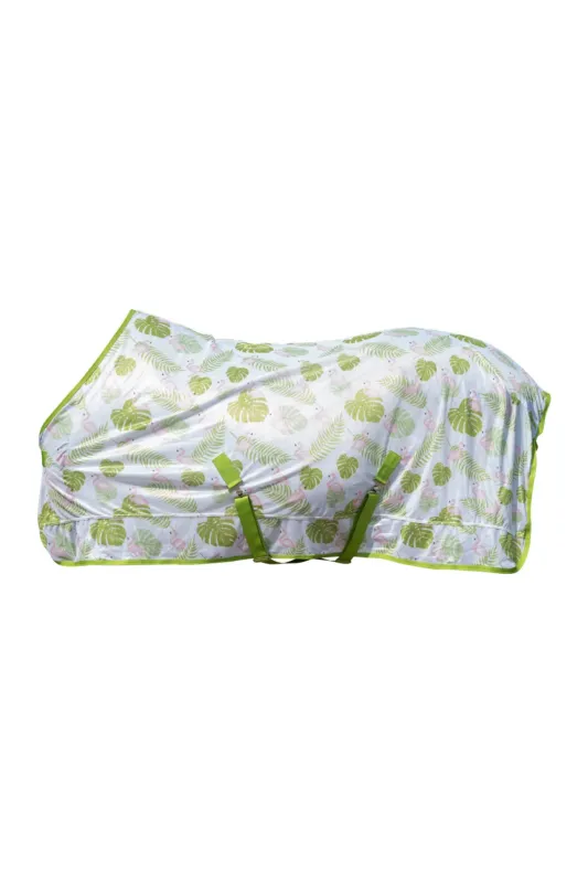 Achat Immdiat Manta anti-moscas -Flamingo- HKM - Verde / 145 cm