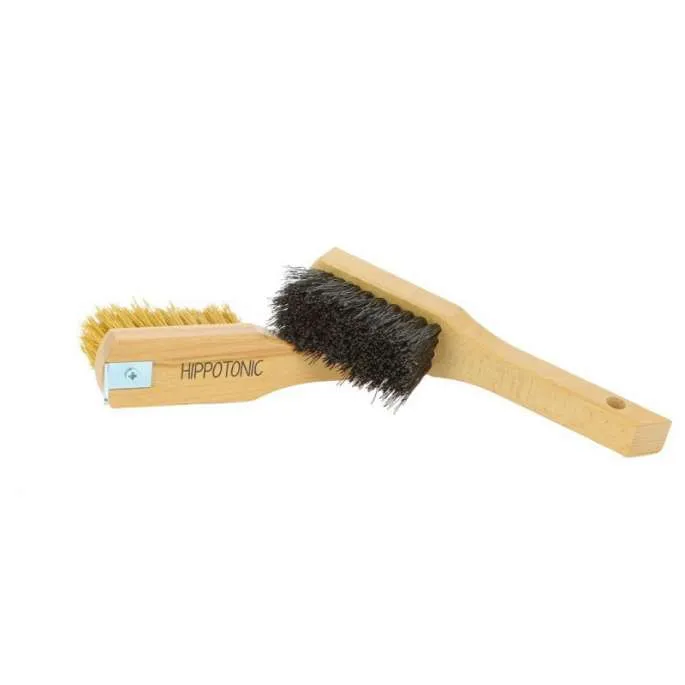 Brosse sabots cure-pieds -HippoTonic - marron Prix Rduit