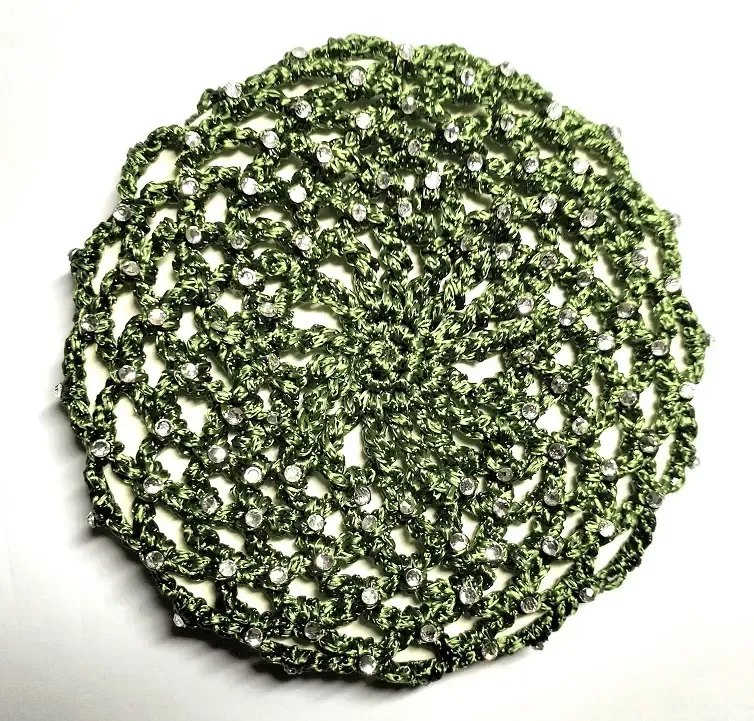 Redecilla Para Pelo Crystals Rincn DV - Turquesa/Cristales Blancos Promotion Saisonnire
