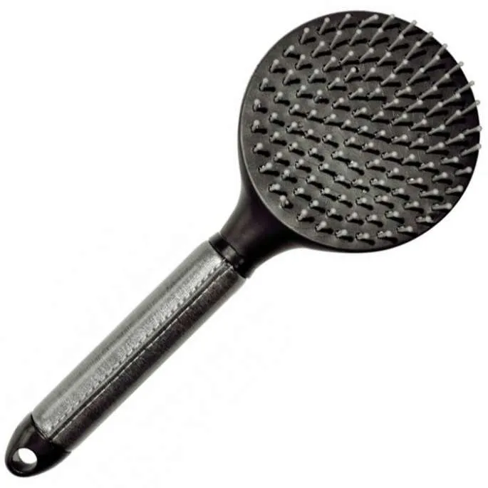 Brosse crinire Glossy - Hippotonic - argent/noir Offre Spciale