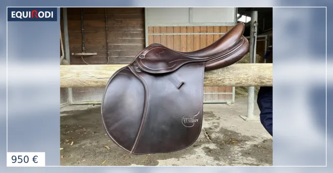 Selle Prestige 17 pouces cuir marron Certifi