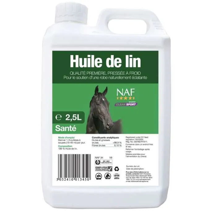 Prix Promo Huile de lin - Naf - 5 litres