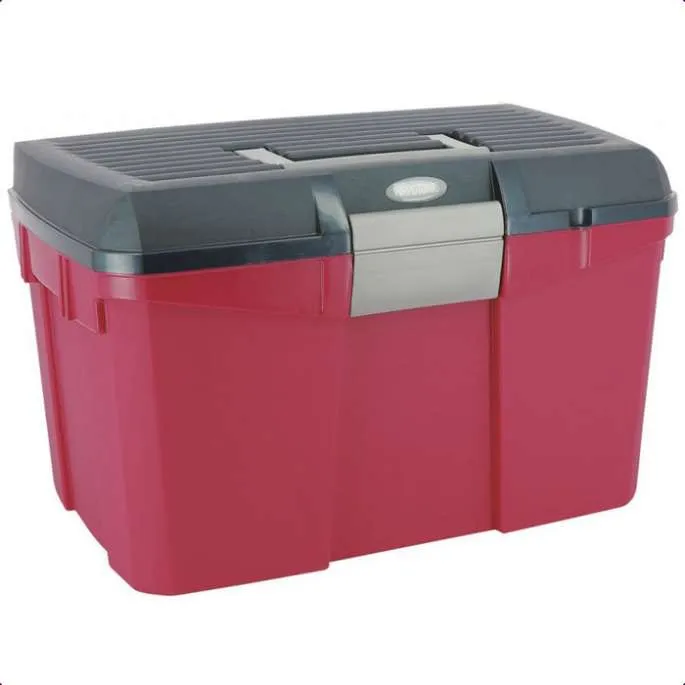 Coffre de pansage bicolore - Hippotonic - framboise/gris Marque