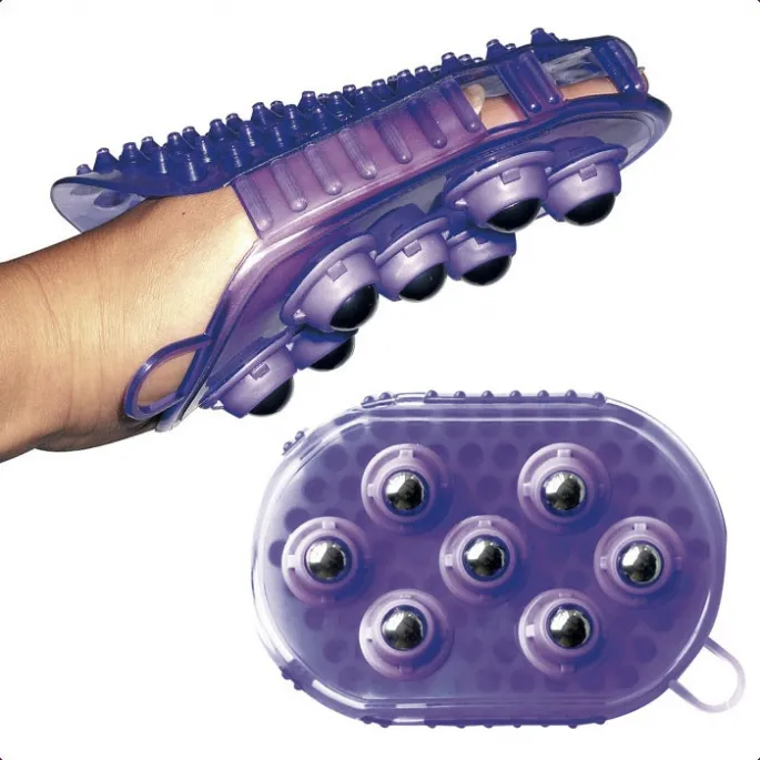 Gant double trille massage - Hippotonic - noir Bon Plan