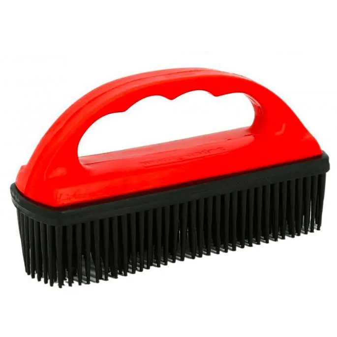 Brosse en caoutchouc pour tapis - Hippotonic - noir Vente Directe