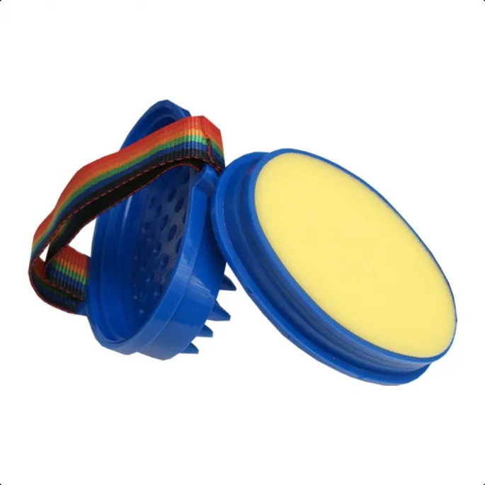 Etrille de douche avec ponge - bleu Offre Exclusive