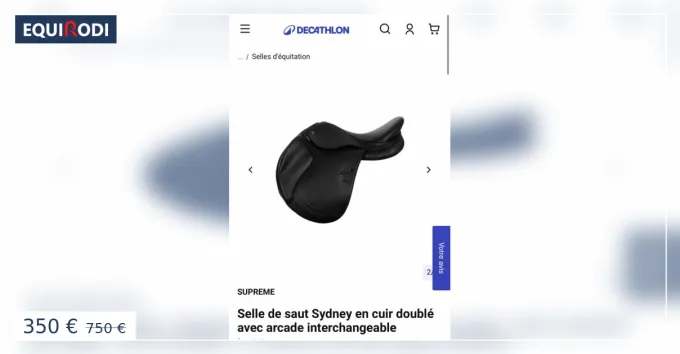 Selle Suprme cuir noir Affaire Saisir