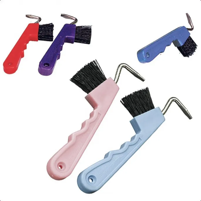 Cure-pieds brosse manche anatomique - rose Populaire