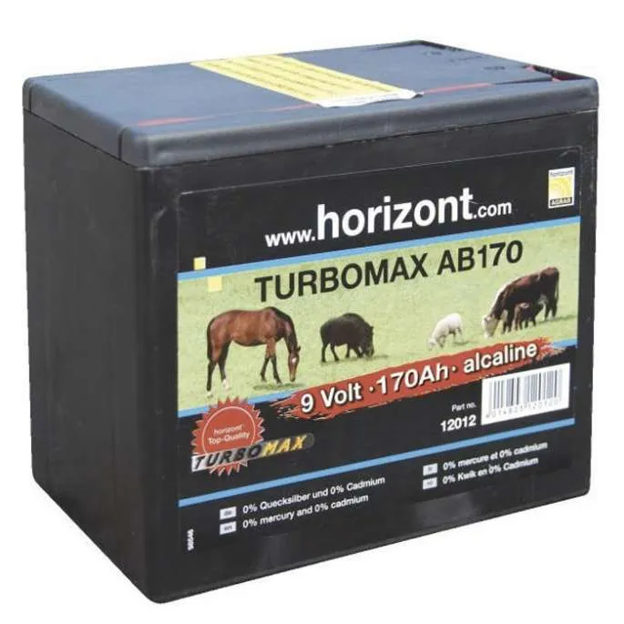 Pile 9V Turbomax AB170 170AH – Horizont – l&rsquo;unit – supplment 3.00  Meilleur Prix