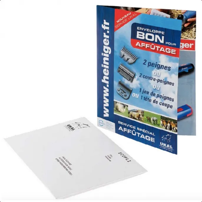 Offre Spciale Enveloppe bon pour afftage pour peignes Heiniger - l'unit