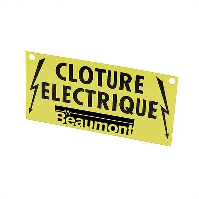 Plaquette de signalisation clture Beaumont - la pice Prix Bas